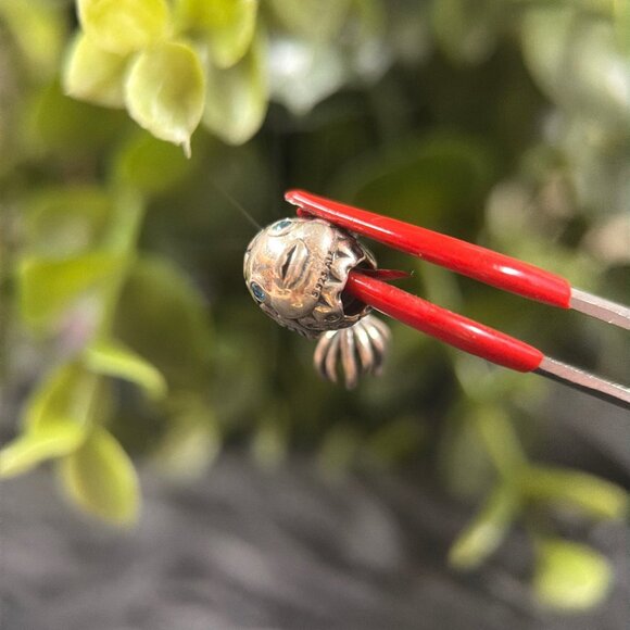 Pandora Silver Fish Charm with Blue Eyes - Picture 5 of 5